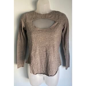 NWT Chaser Top XS Gray Keyhole and Open Back